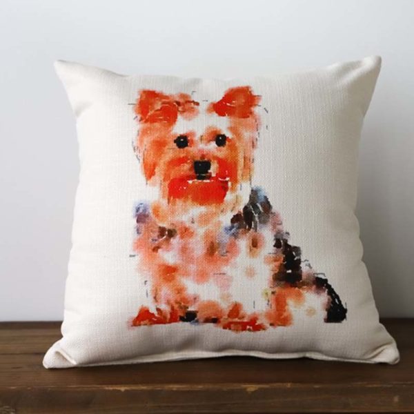 yorkie shaped pillow